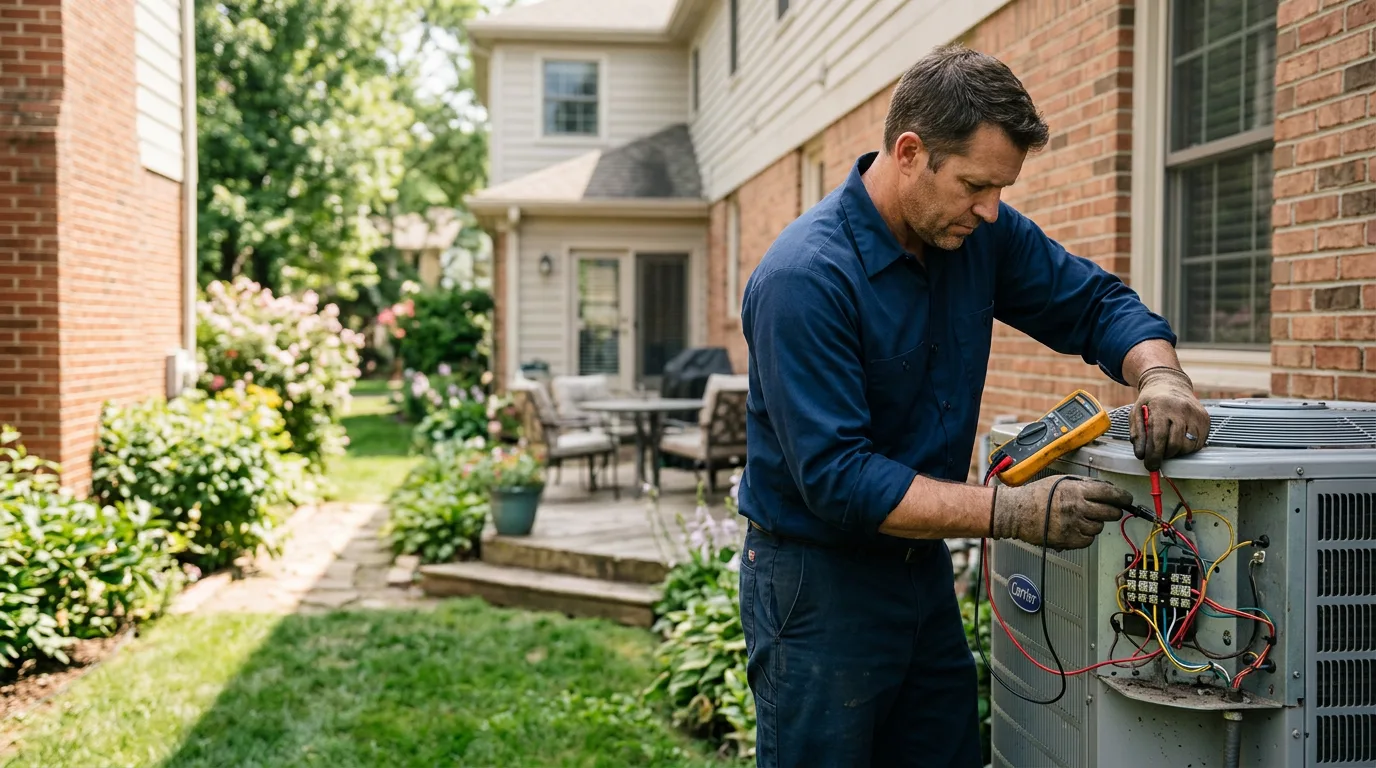 HVAC technician working near New Home, TX